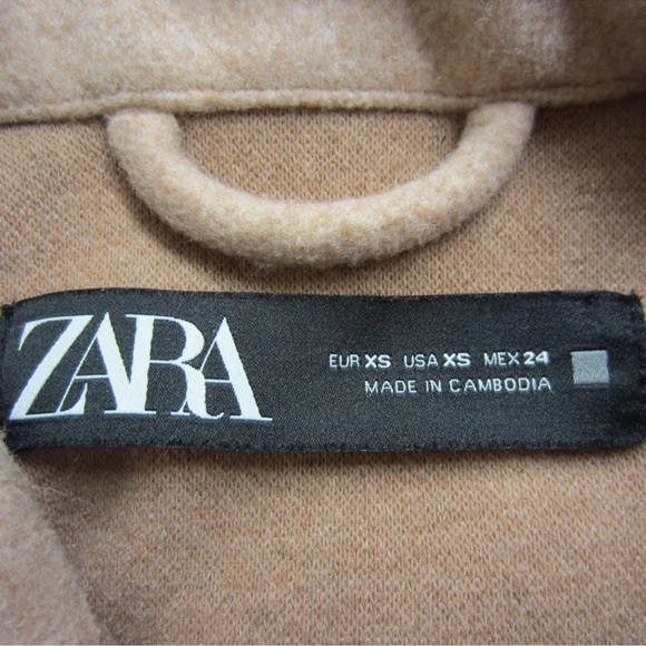 Zara Oversized Warm Fuzzy Blush Pink Shacket Shirt Jacket - Picture 8 of 11